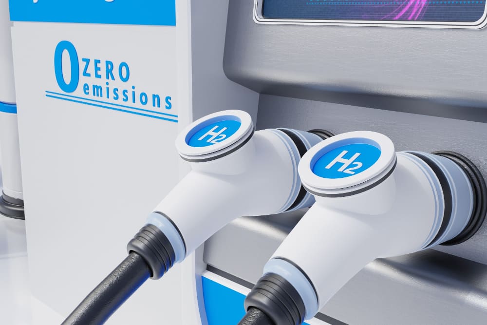 Hydrogen fuel car charging stations