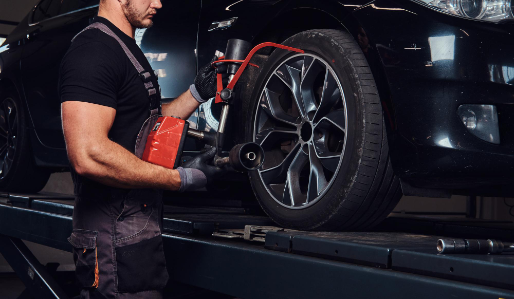 Tire Maintenance as one of the Types of Electric Car Maintenance